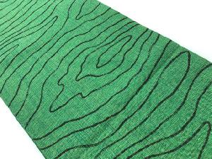 リサイクル　木目模様織出し袋帯